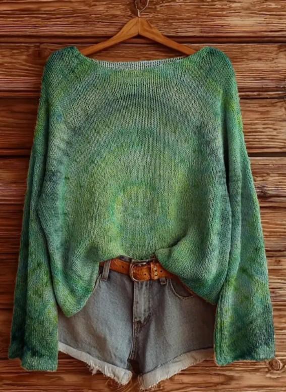 Women's Printed Knitted Sweater
