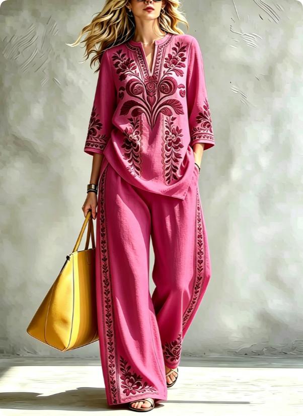 Summer Women's Blouse Set