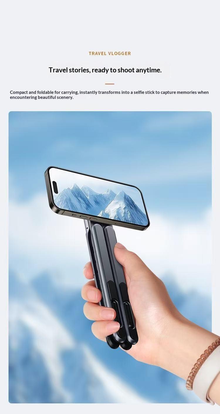 Portable Multifunctional Magnetic Aluminum Alloy Phone Stand