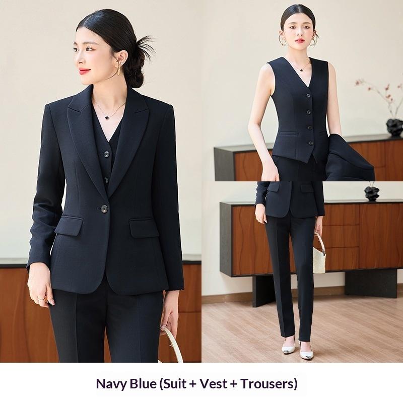 Navy Blue / 2XL / Three Piece Set