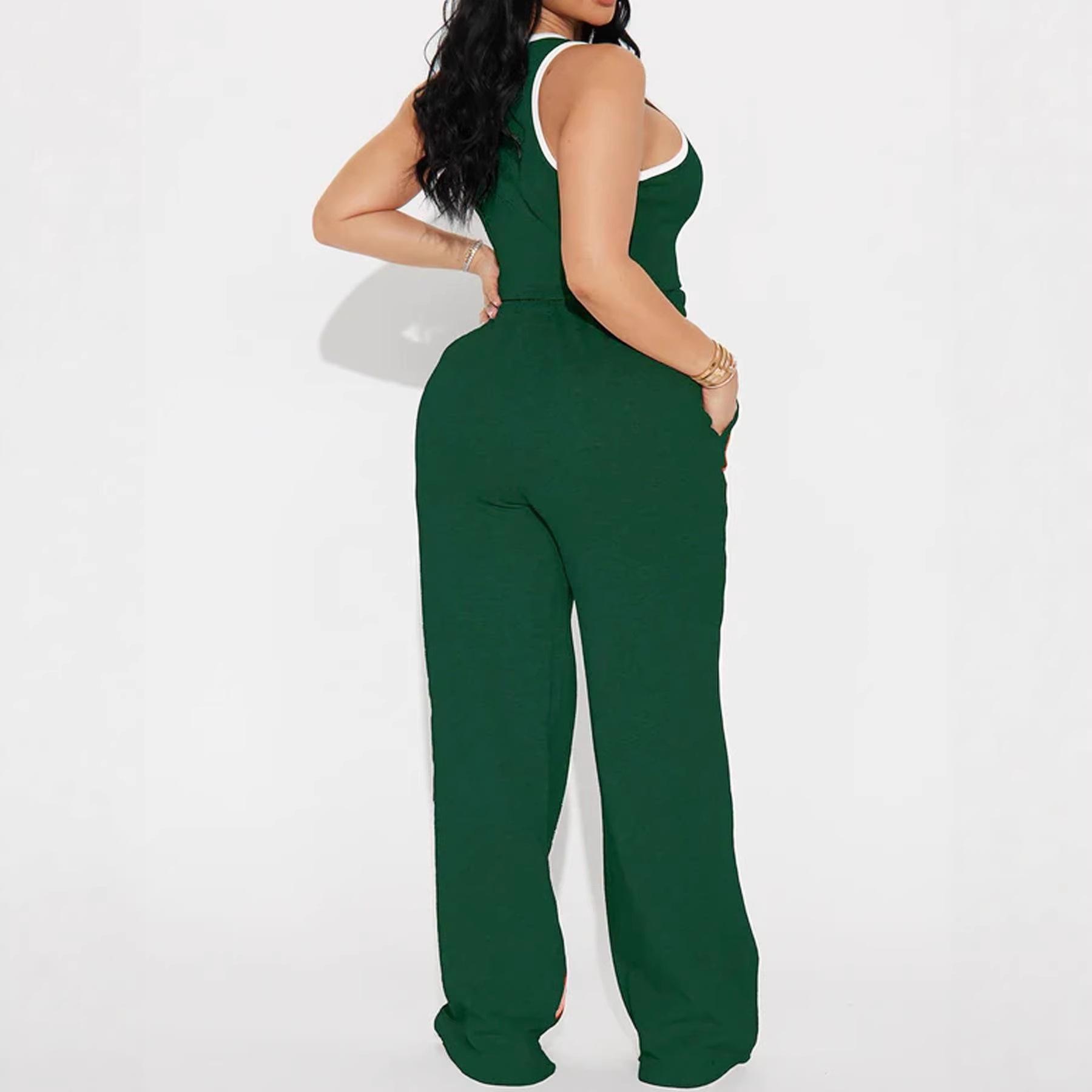 European And American Vest And Trousers Set