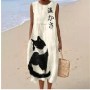 Women's Fashionable Loose All-match 3D Printing Dress
