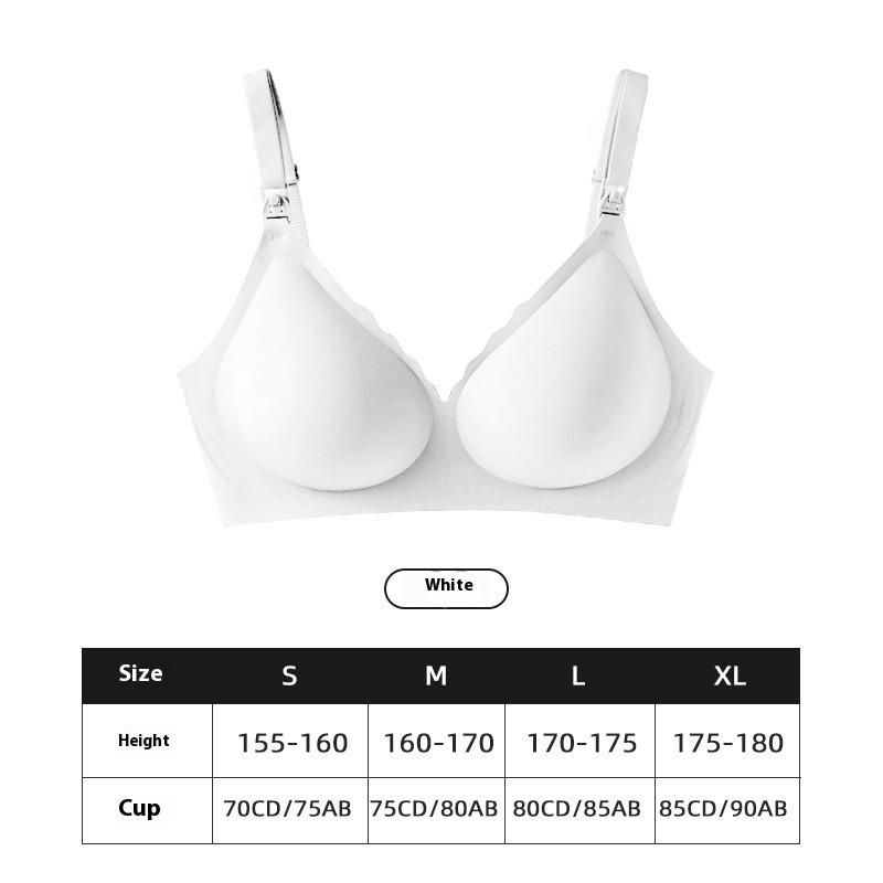 Jelly Glue Soft Support Thin Wireless One-piece Fixed Cup Nursing Underwear
