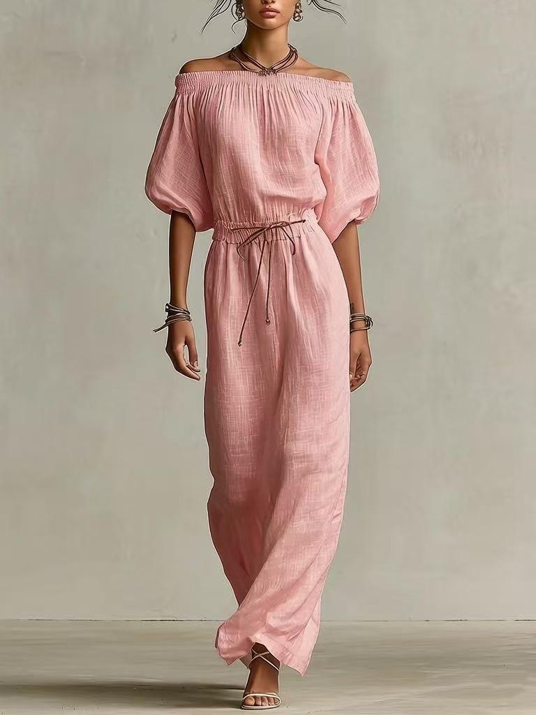 Fashionable Casual Solid-Colored Womens Pants Suit