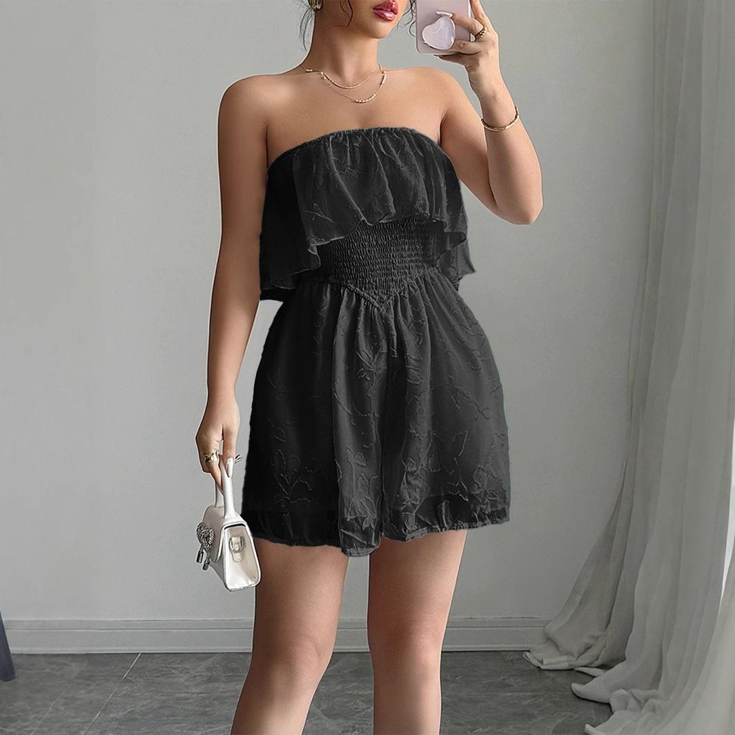 Women's Bustier Bodycon Shorts Jumpsuit