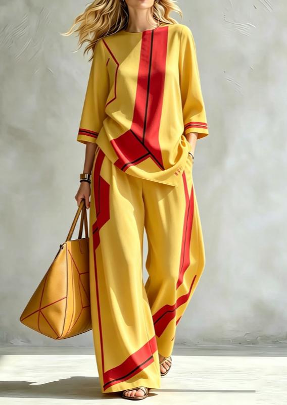 Summer Women's Blouse Set