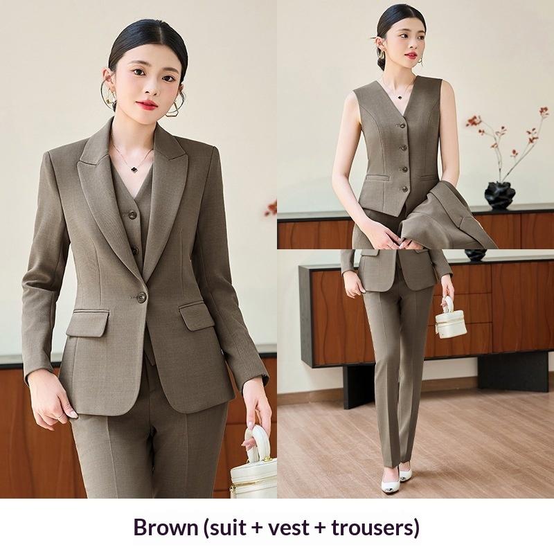 Coffee Color / 2XL / Three Piece Set