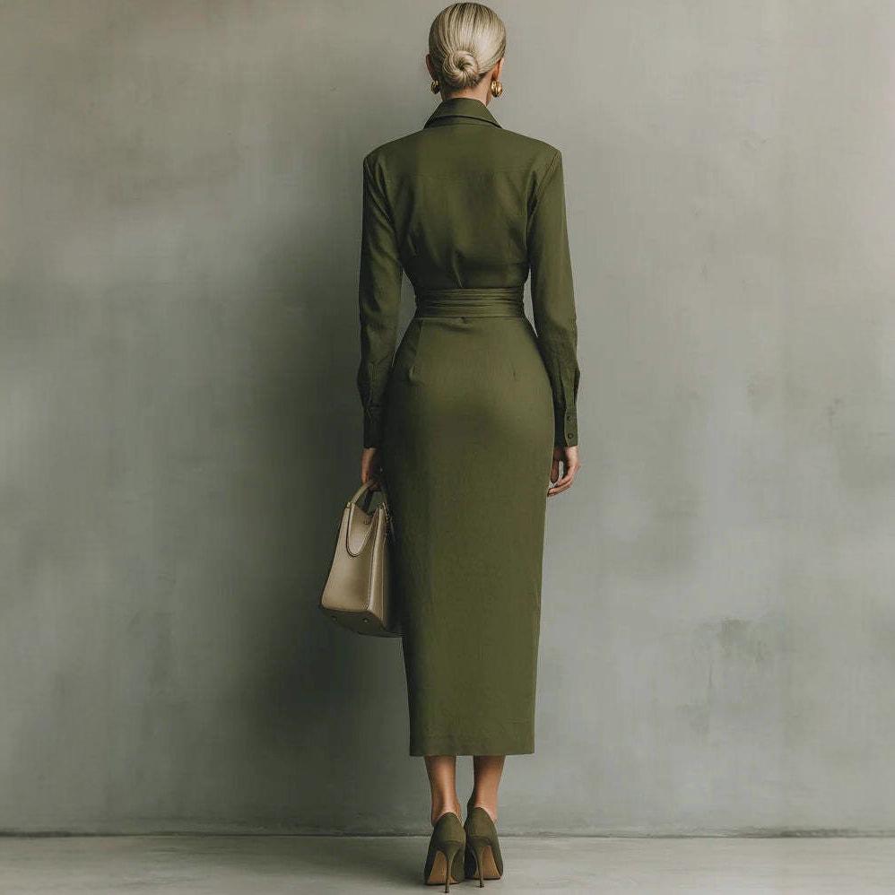 New Slim-fit Long-sleeved Dress For Women