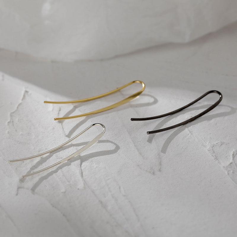 Simple Retro U-Shaped Line Earrings