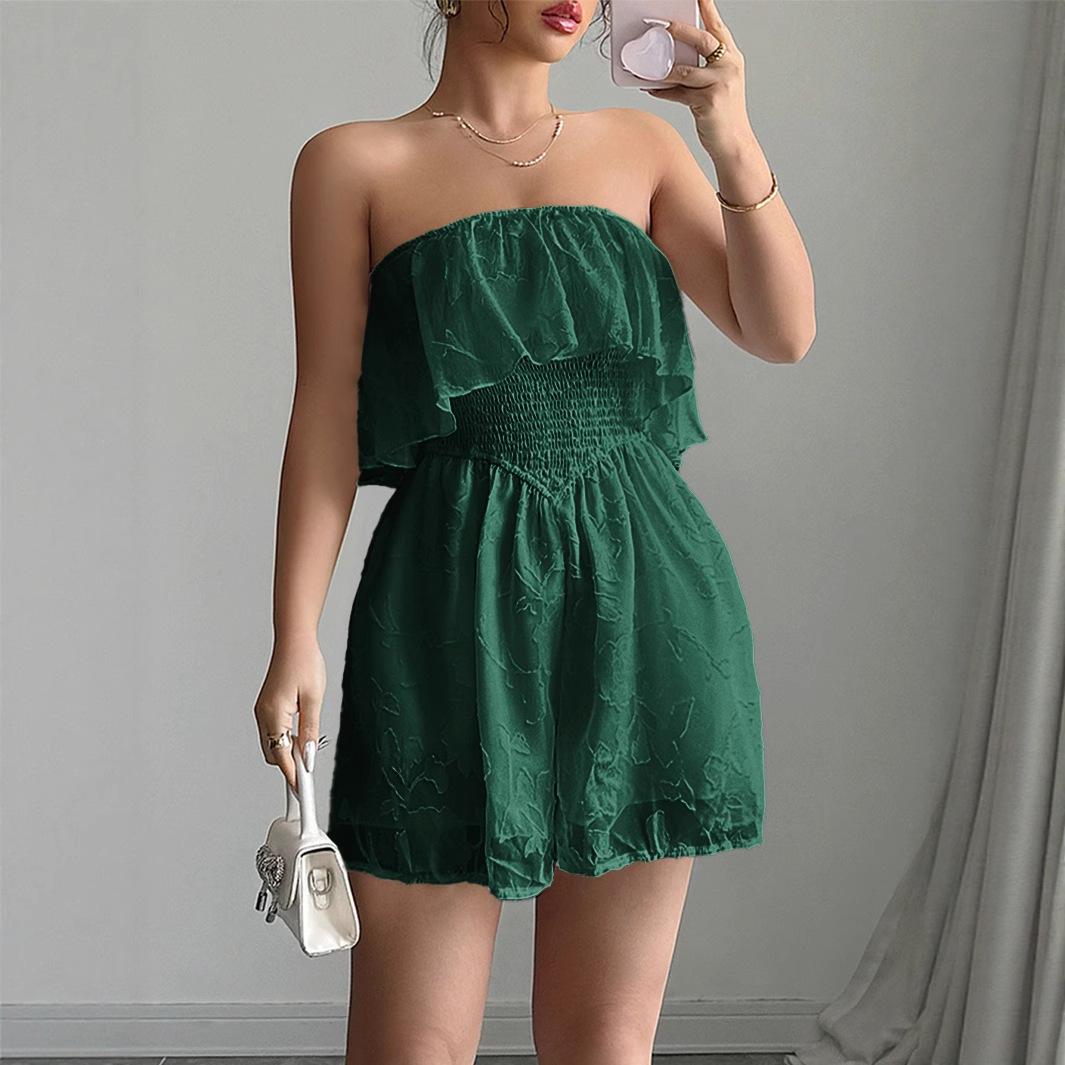 Women's Bustier Bodycon Shorts Jumpsuit