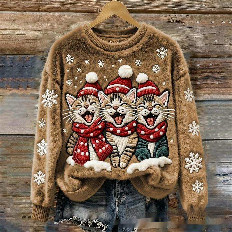 Christmas-themed 3D Digital-print Hoodie