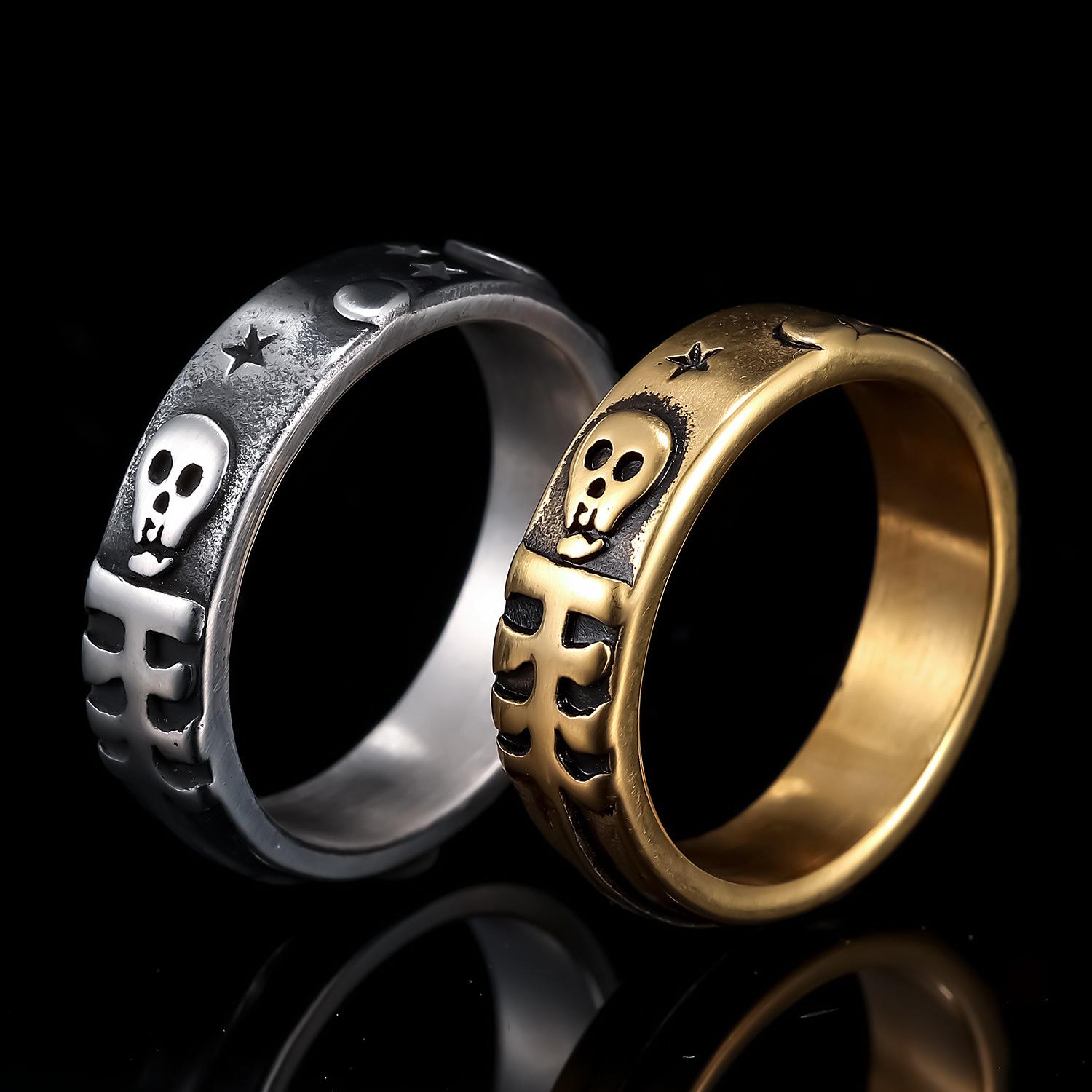 Stainless Steel Personalized Skull Ring