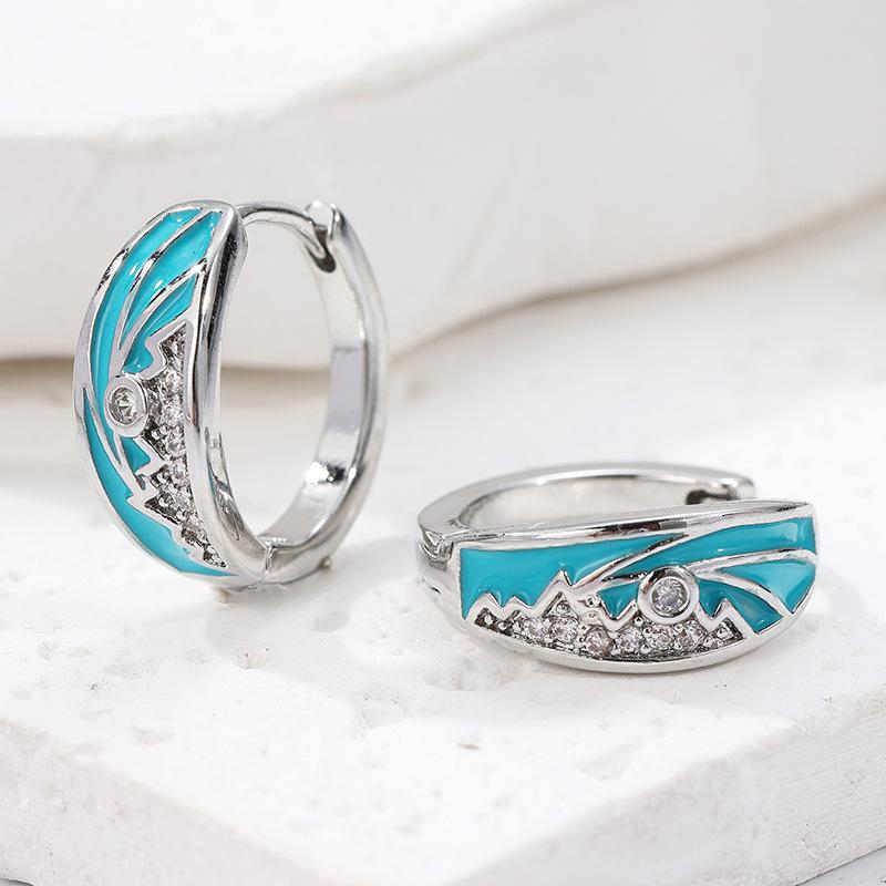 Chenyue Cross-Border Earrings Simple Stylish Bohemian Hoops