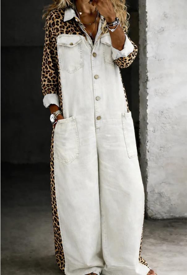 White Leopard Print / 2XL