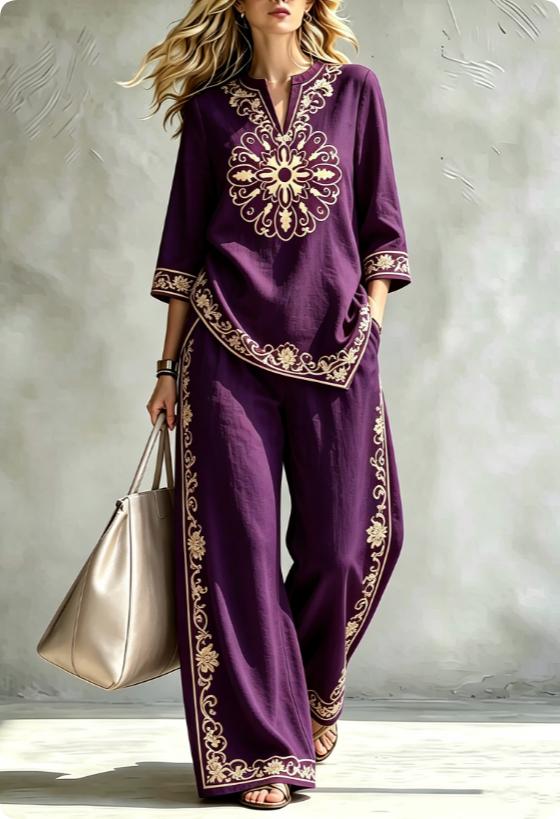 Summer Women's Blouse Set