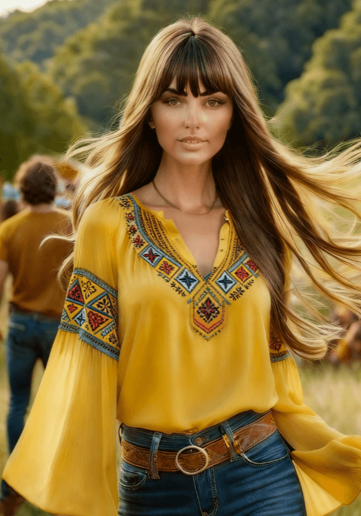 Women's Bohemian Retro Floral T-Shirt