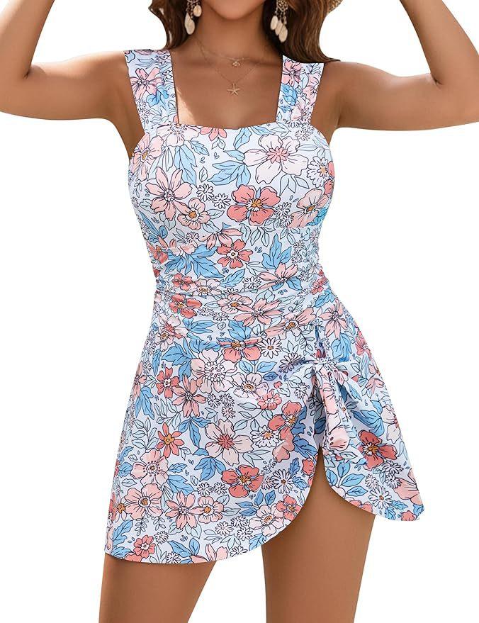 Hollow-out Backless One-piece Swimsuit
