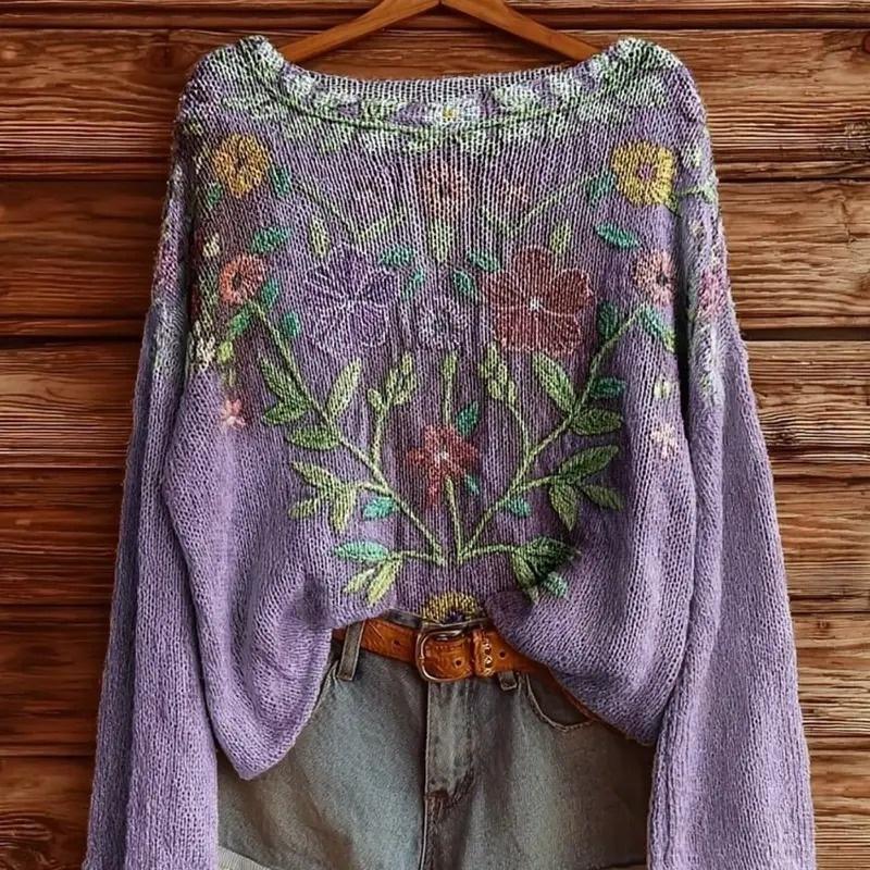 Solid-color Polyester Printed Top For Women
