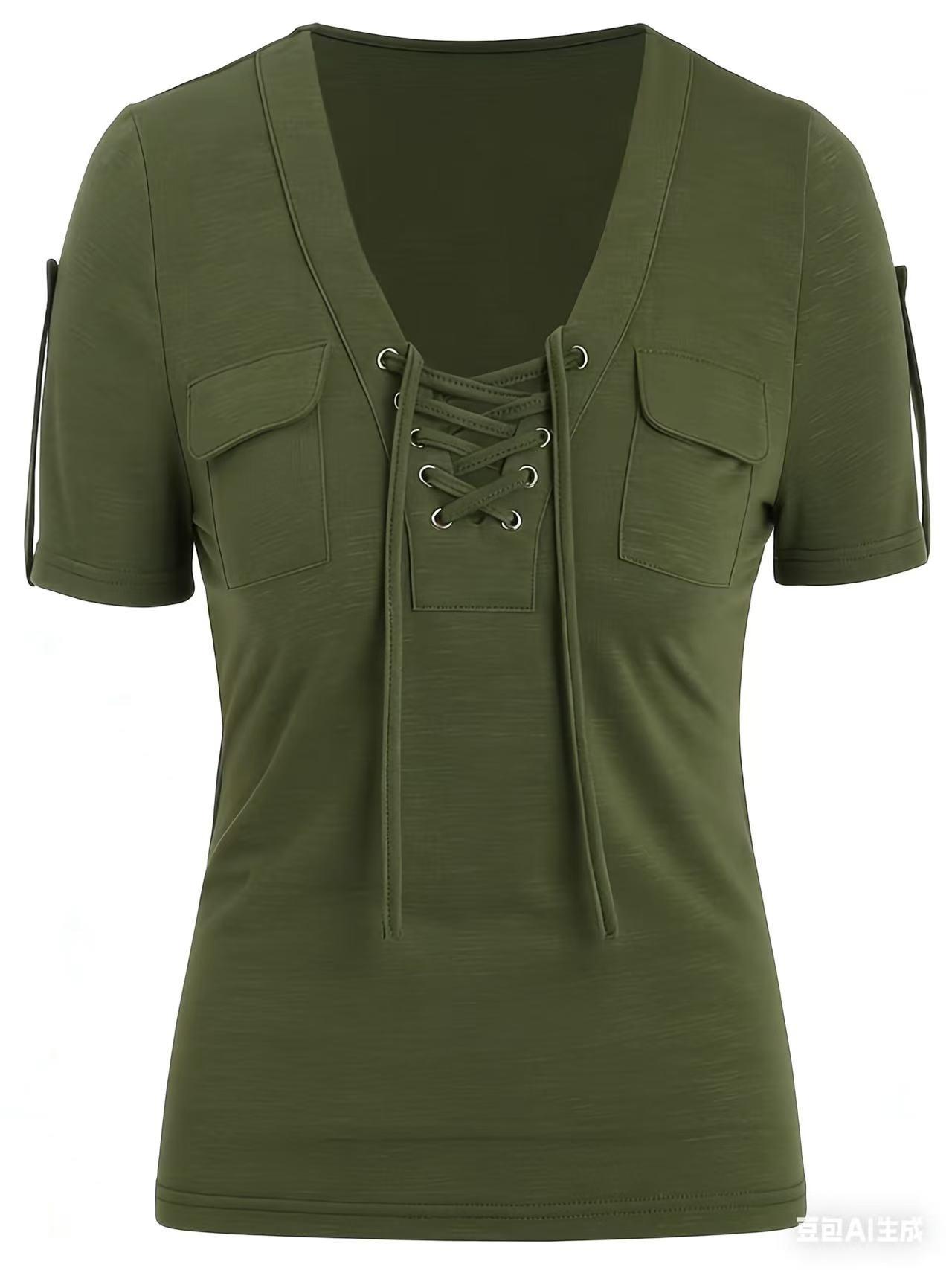 Fashionable Casual Women's Short-sleeve Top