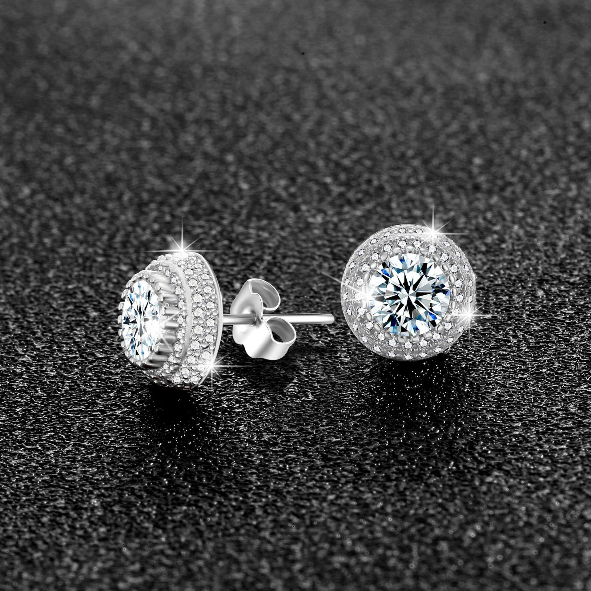 Casual Round Stud Earrings Unisex