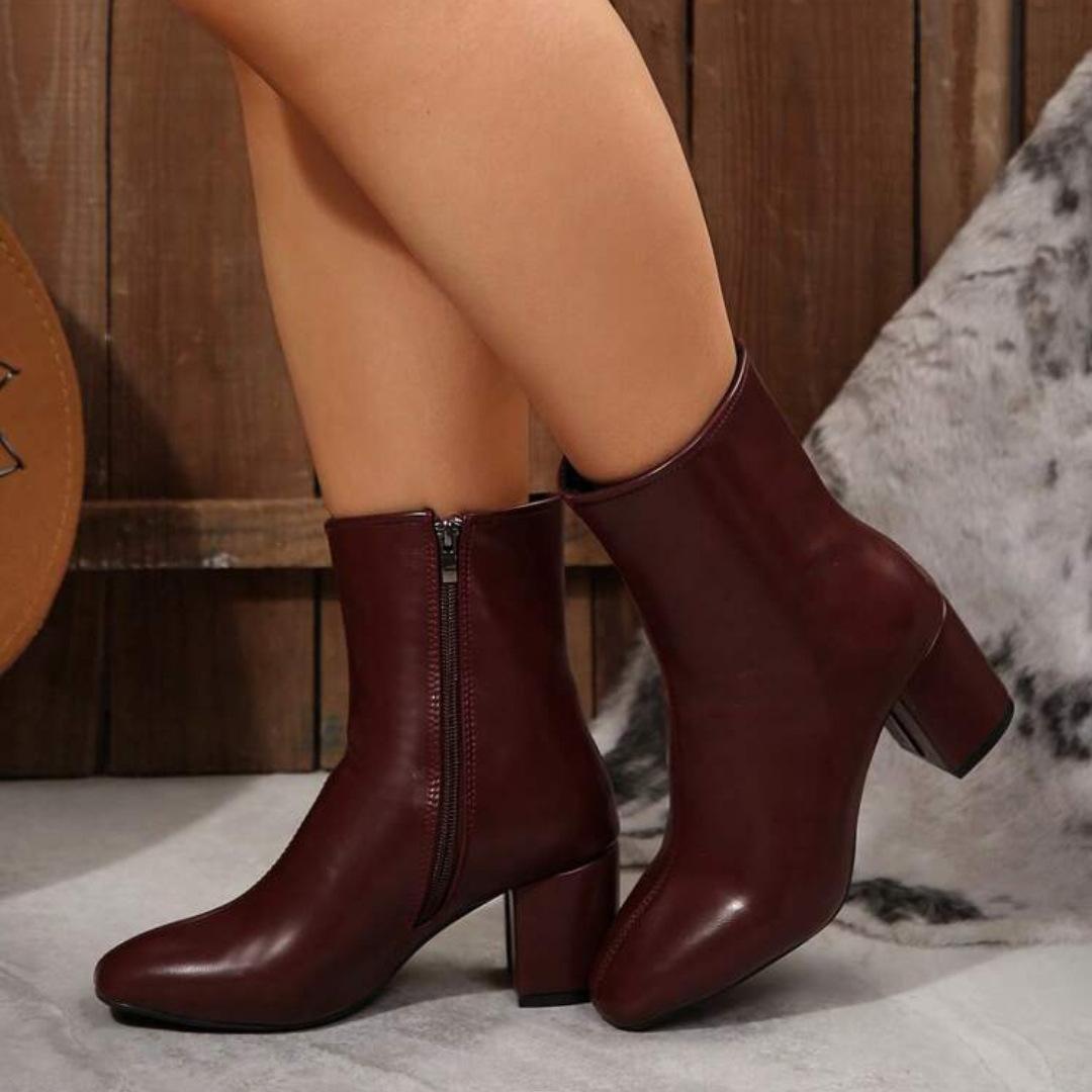 Large-size High-heeled Boots For Women