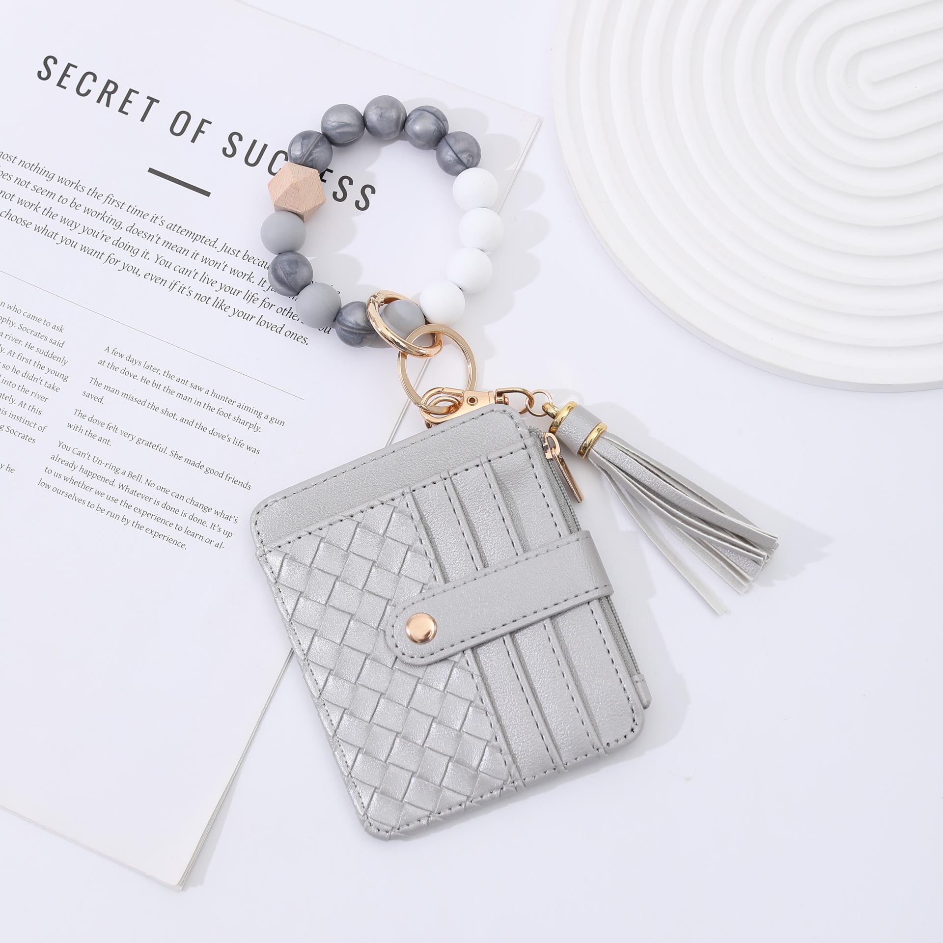 Cardholder Beaded Silicone Bead Bracelet