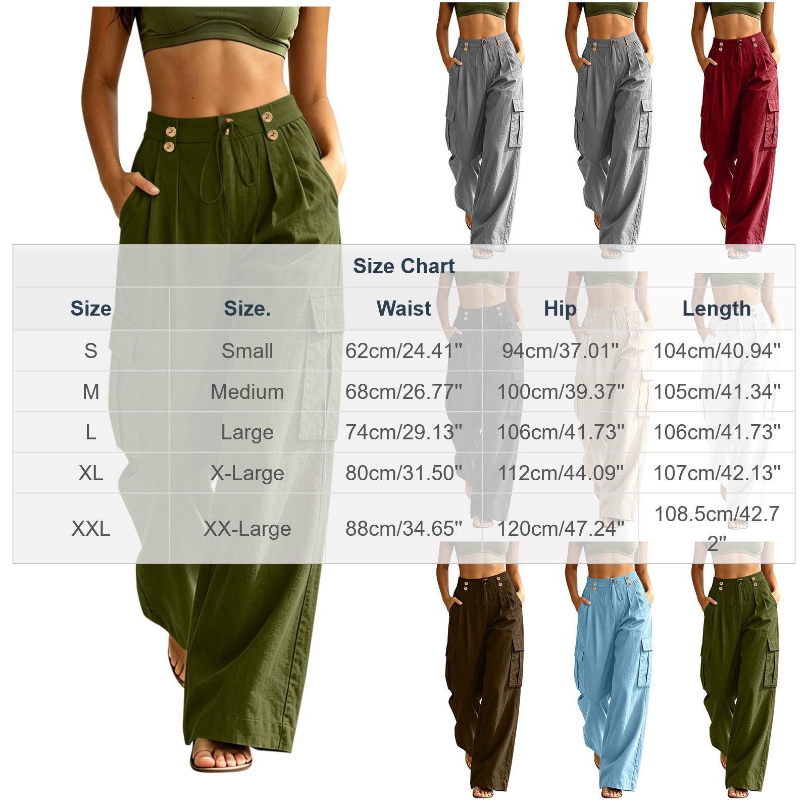 Multi-pocket Casual Cargo Pants With An Elastic Waistband