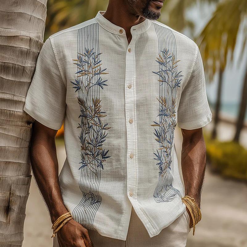 3D Digital Print Hawaiian Short Sleeve Shirt Men