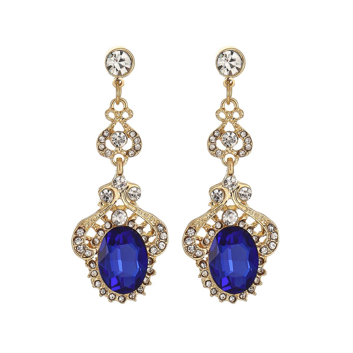 Creative Retro Waterdrop Tassel Long Earrings