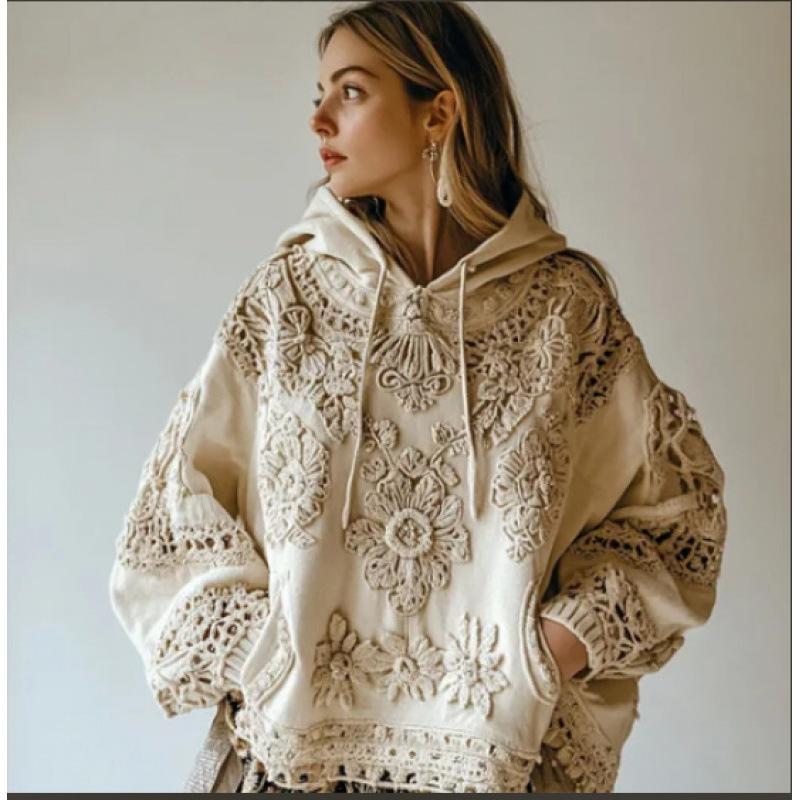 Hooded Women's 3D Printed Hoodie