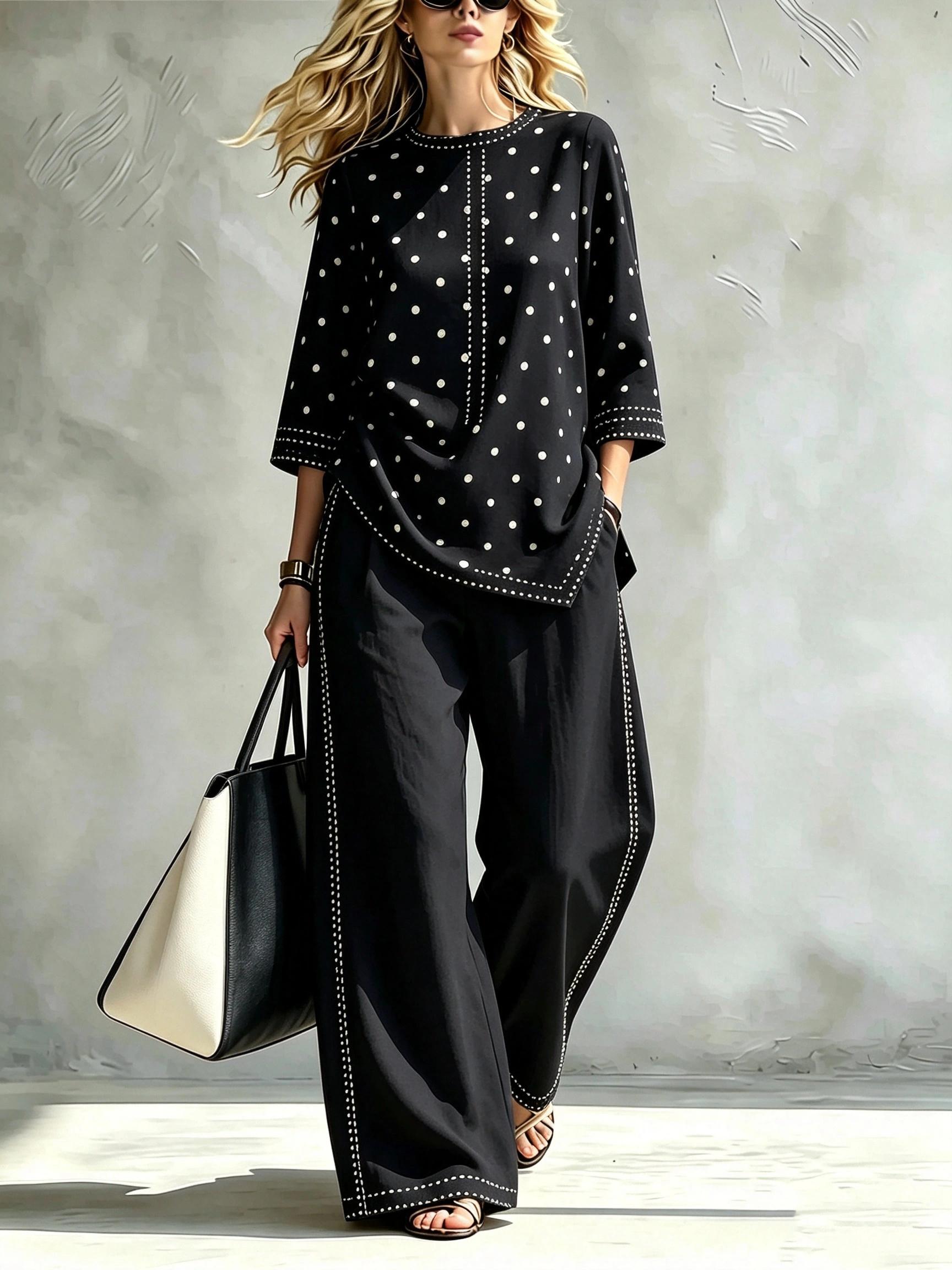 Summer Women's Blouse Set