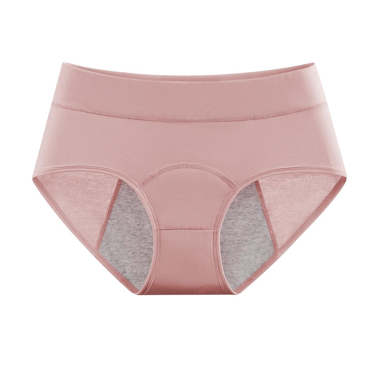 Cotton High-waist Period Panties  Leak-proof Side Panels For Menstrual Protection