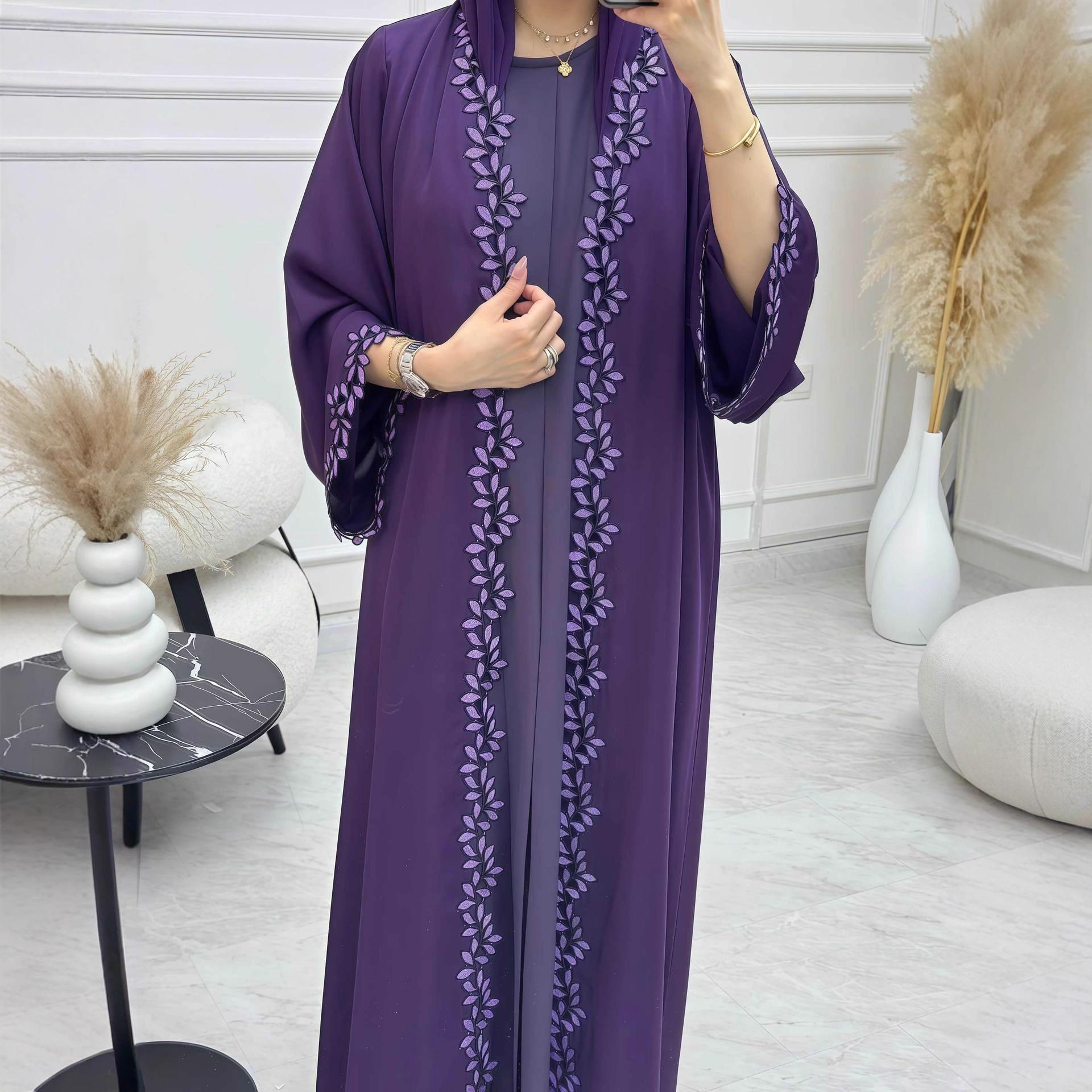 Women's Loose Fashionable Elegant Lace Robe Dress