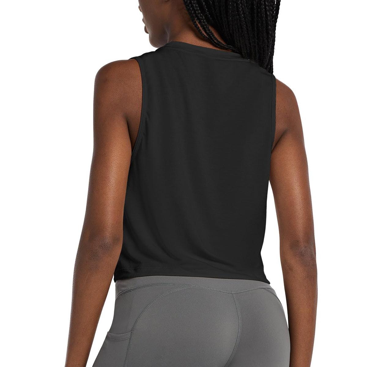 Women's Athletic Short Vest Quick-Drying Sleeveless T-Shirt