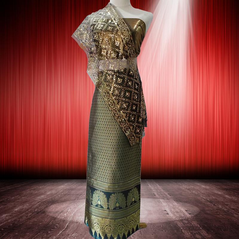 Three-piece Ethnic Stage Costume Photo Set