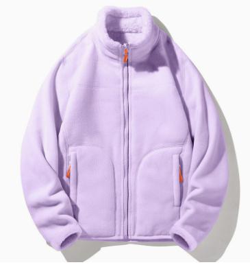 Double-sided Coral Fleece And Double-sided Polar Fleece Jacket