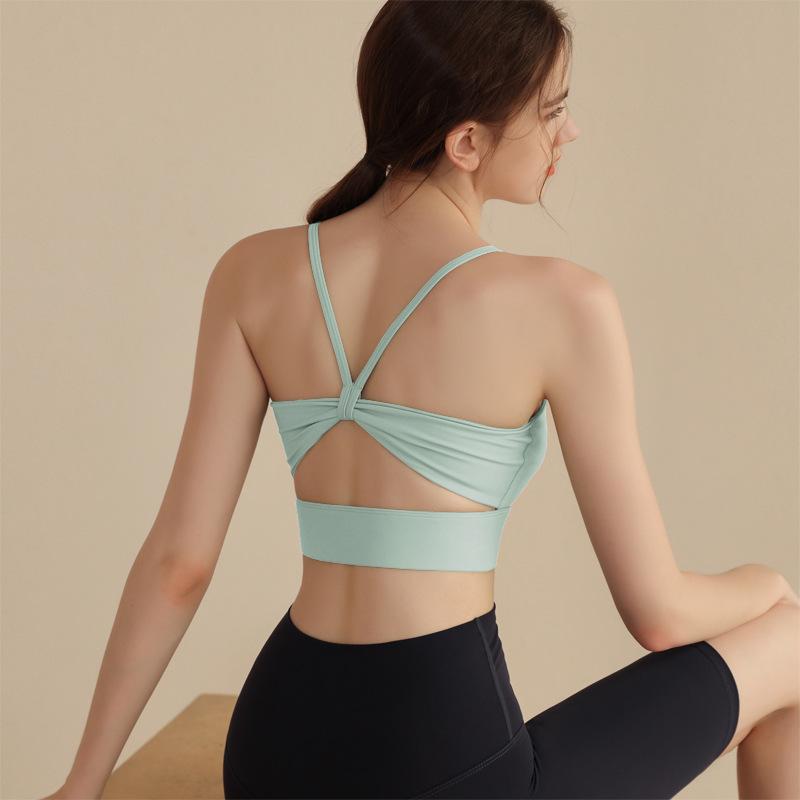 Women's Yoga Beauty Back Underwear Breathable Running Shockproof Workout Clothes Vest
