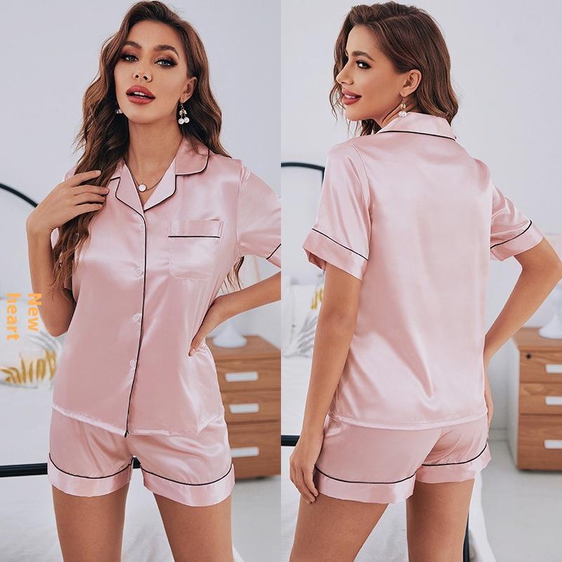 Basic Short-sleeved Shorts Casual Leisure Suit Pajamas