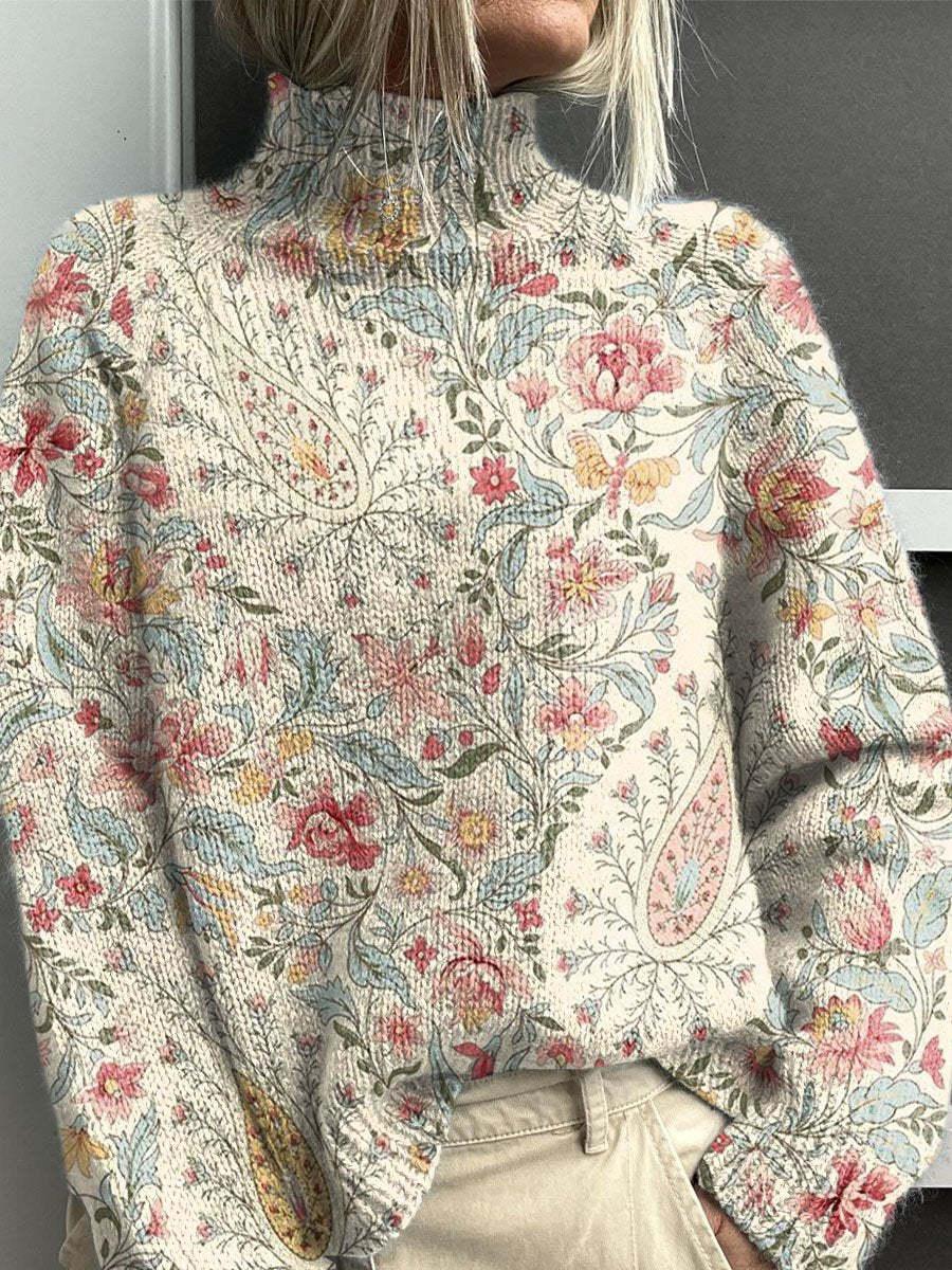 Women's Abstract Printing Casual Cardigan Sweater
