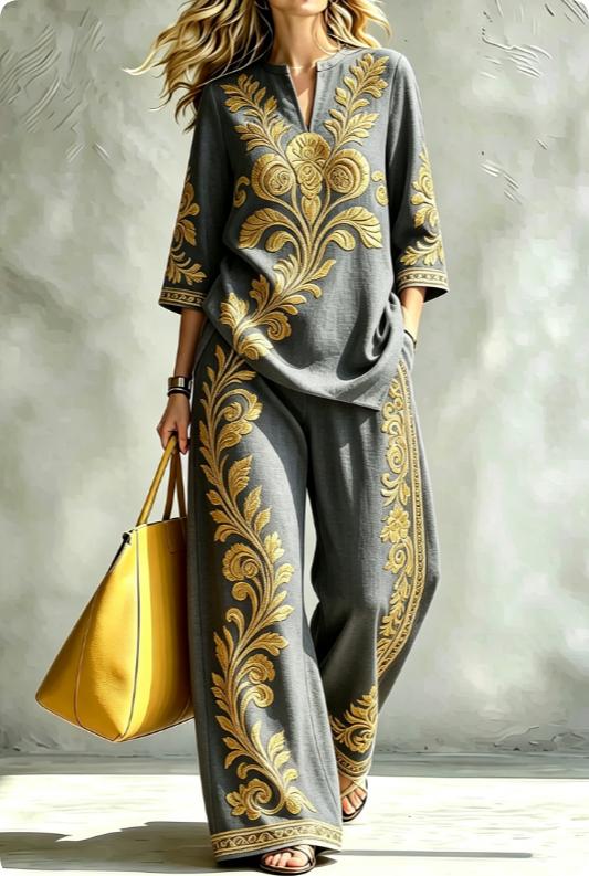 Summer Women's Blouse Set