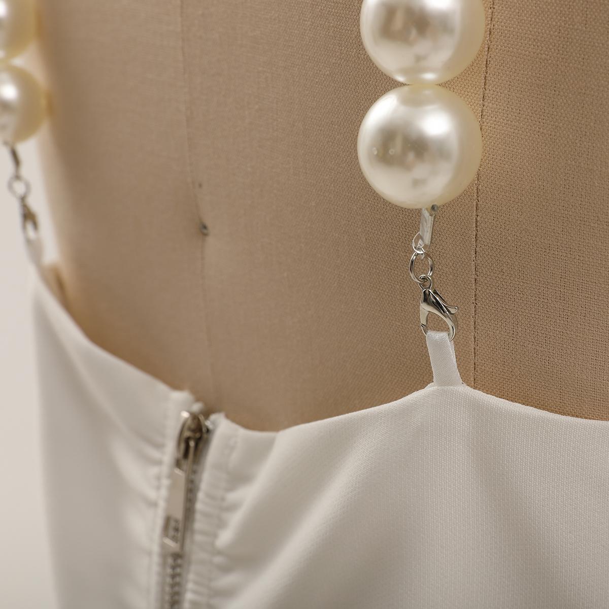 Elegant Pearl Short Vest