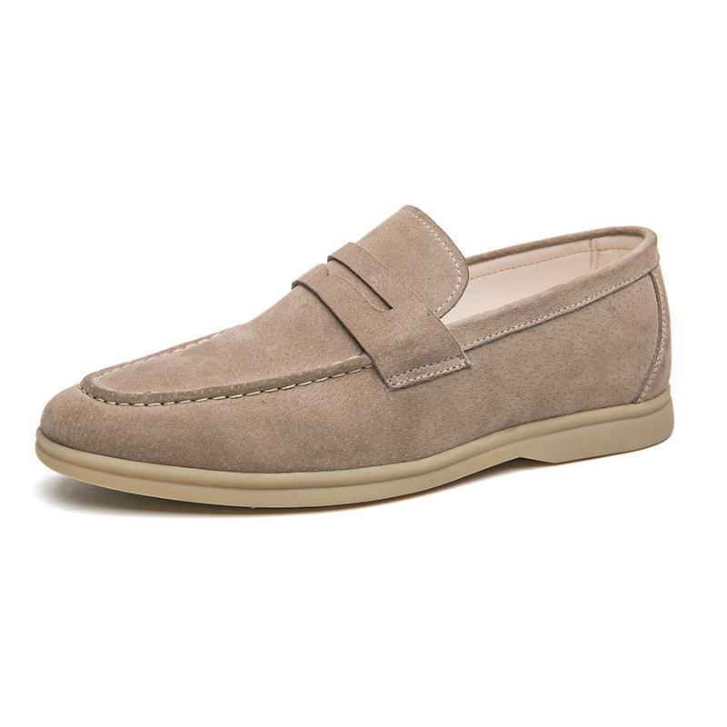 Casual And Stylish Slip-on Mens Leather Flats