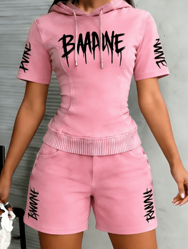 Trendy And Cool Manifesto T-shirt And Shorts Set