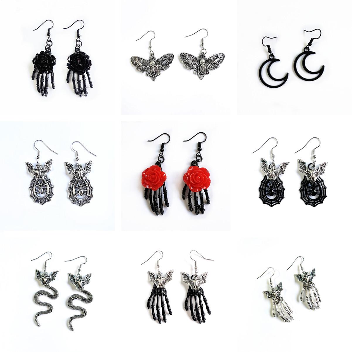 Cross-border Gothic Skull Unisex Punk Earrings