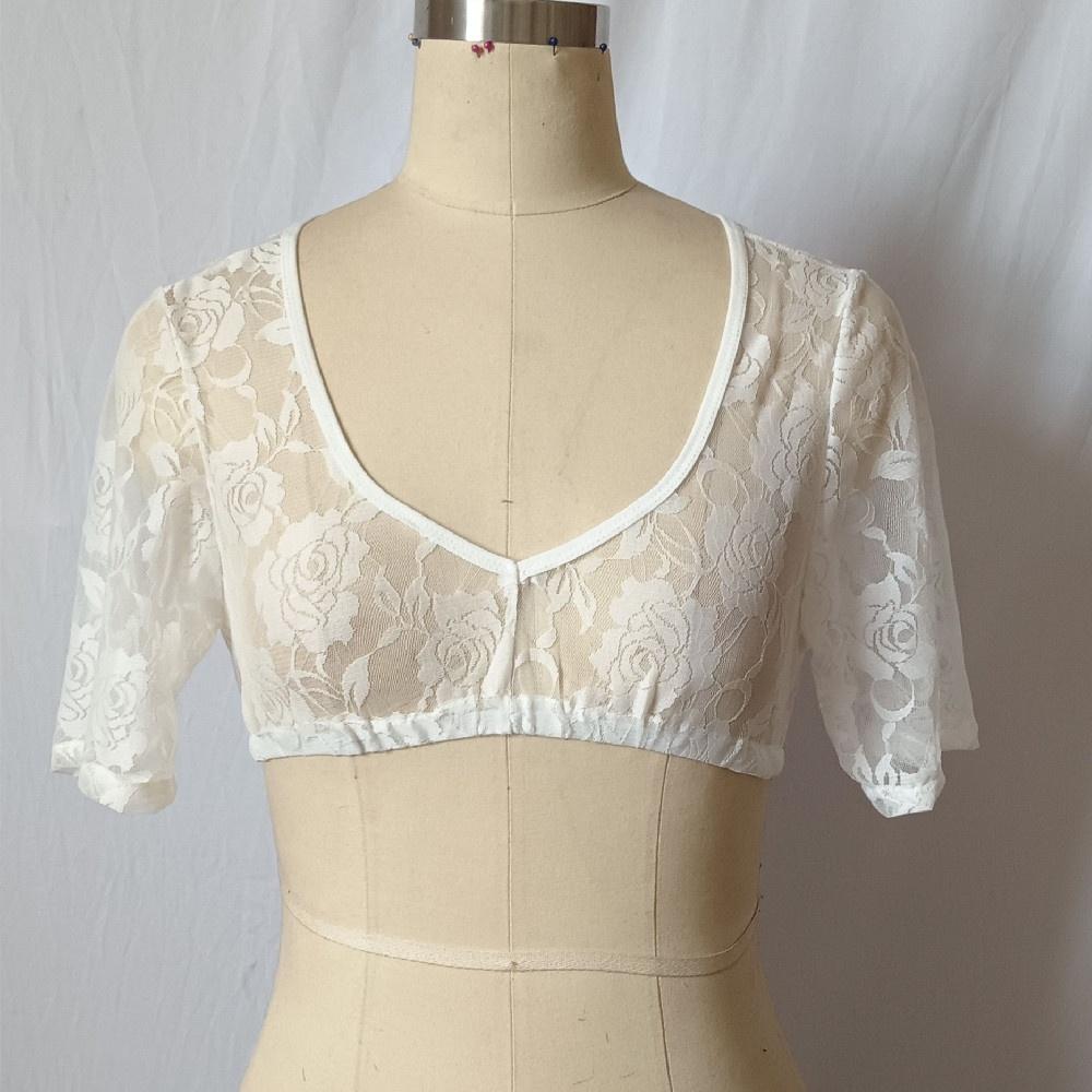 Women's Sexy Lace Stitching Small Shirt Top