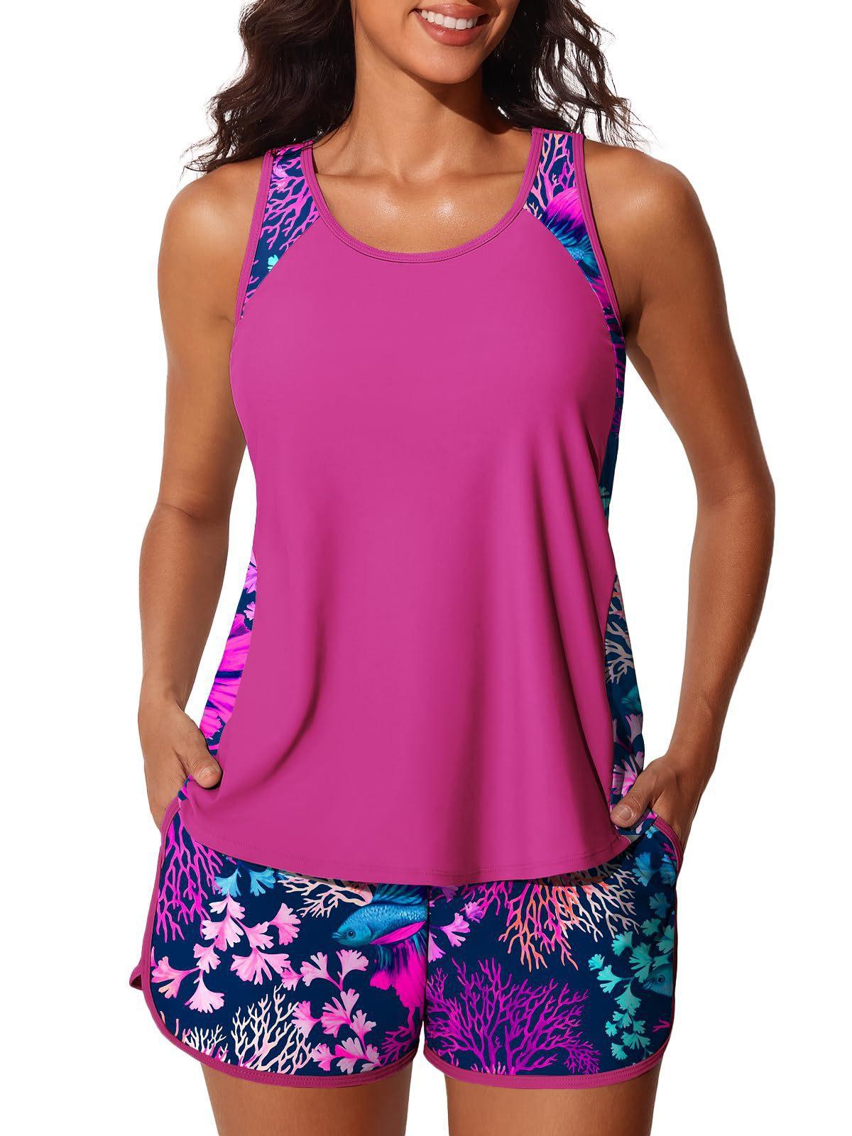 Two Piece Vest Style Split Swimsuit Set