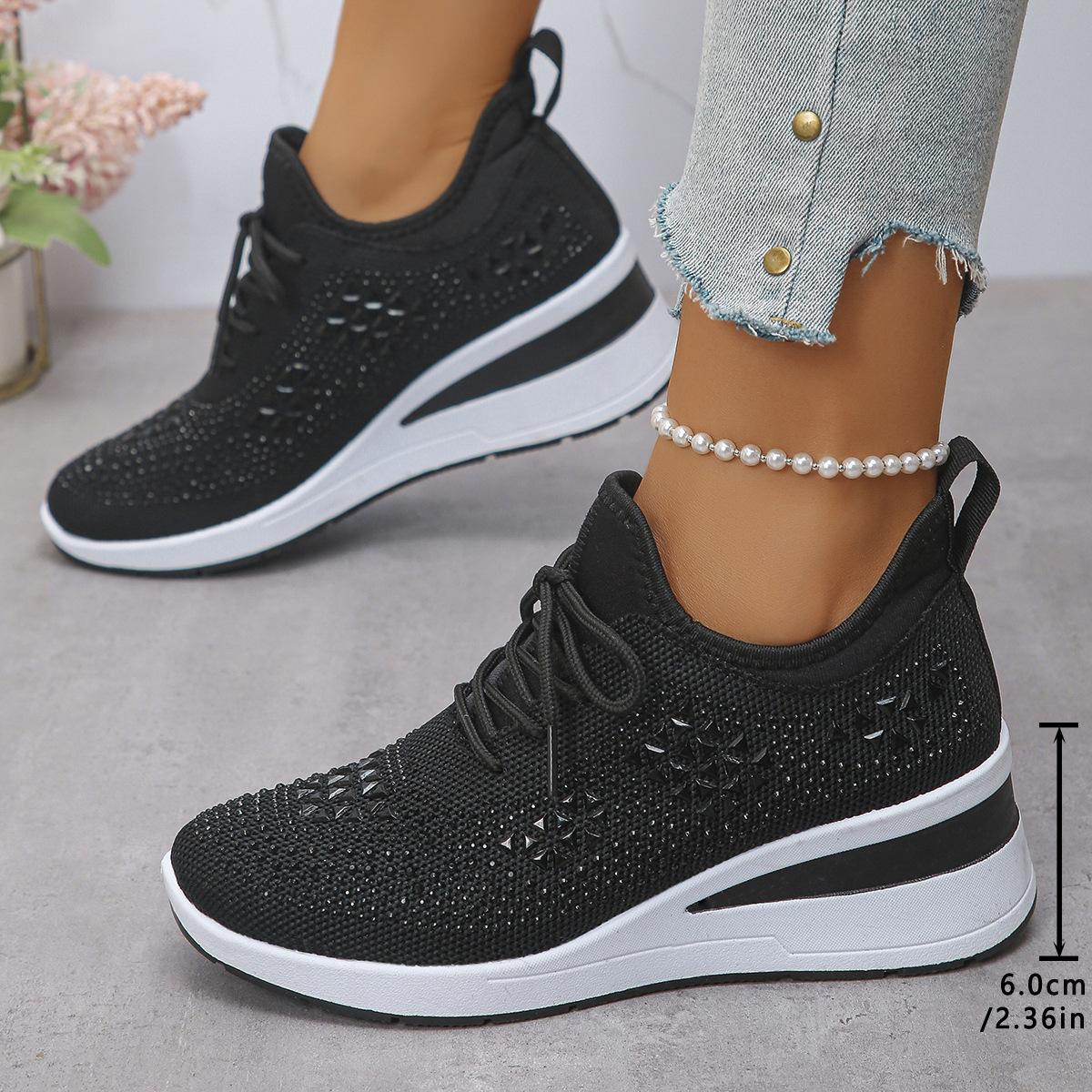 Breathable Mesh Casual Shoes Lightweight Height-Enhancing Sneakers For Men Daily Walking Comfortable Sportswear