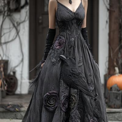 Fashionable Casual Halloween New Witch Witch Dress