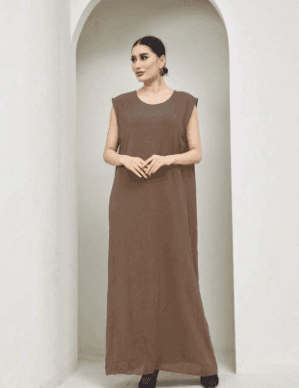Breathable And Skin-friendly Solid Color Loose Vest Dress