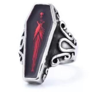 Stainless Steel Ring Dark Vintage Style